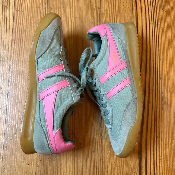 Gola Tornado teal green lace low top women's sneakers SIZE 9.5 - Picture 4 of 8